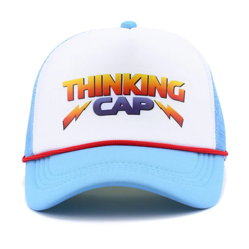 Trucker Cap Mesh - ダスティン帽子レトロメッシュキャップトラッカーシンキングキャップ夏通気性野球帽男性と女性のための男の子女の子コスプレアクセサリー