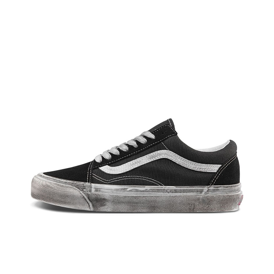 Vans Shoes Old Skool - Vans オールドスクール スケートボードシューズ ユニセックス ロートップ ブラック/ホワイト