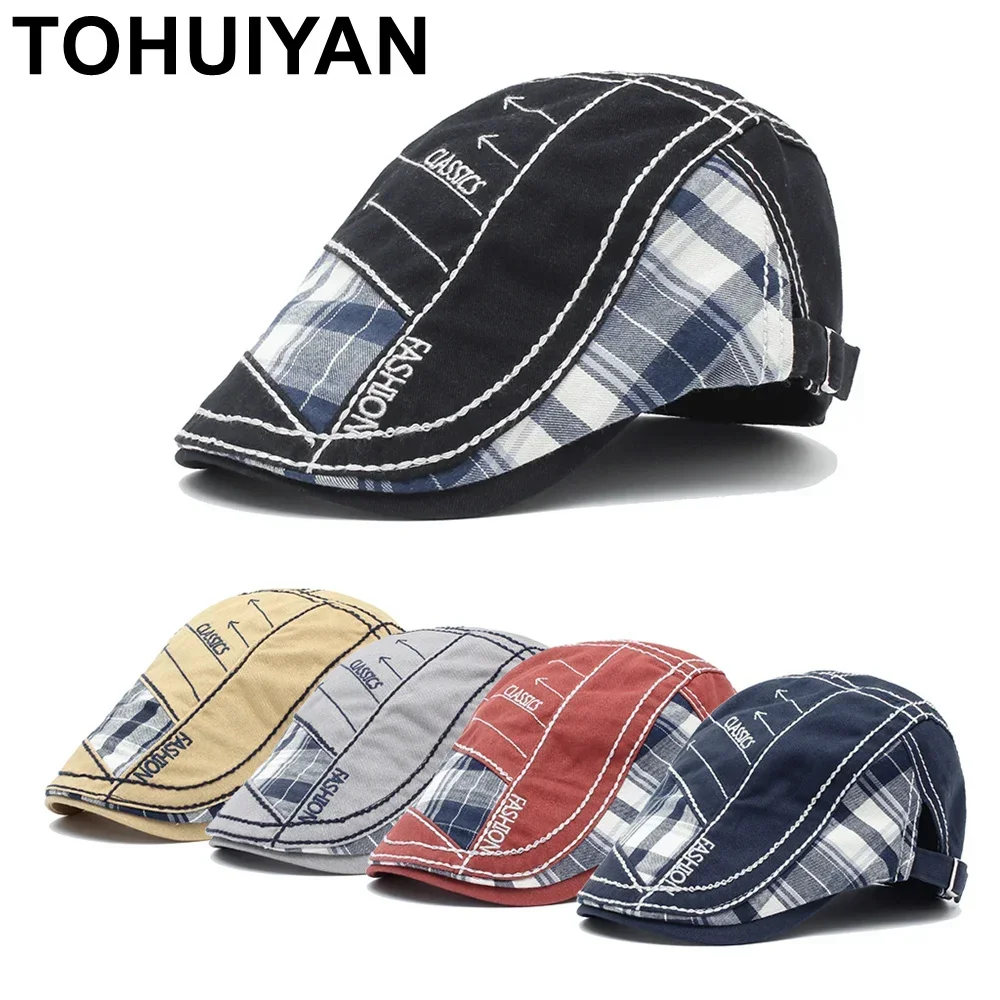 Newsboy Cap Ivy - 2026年ブランドコットンニュースボーイキャップ メンズファッションフラットキャップ レディースボイナス ドゥシビルハット 大人用ユニセックス ボーン
