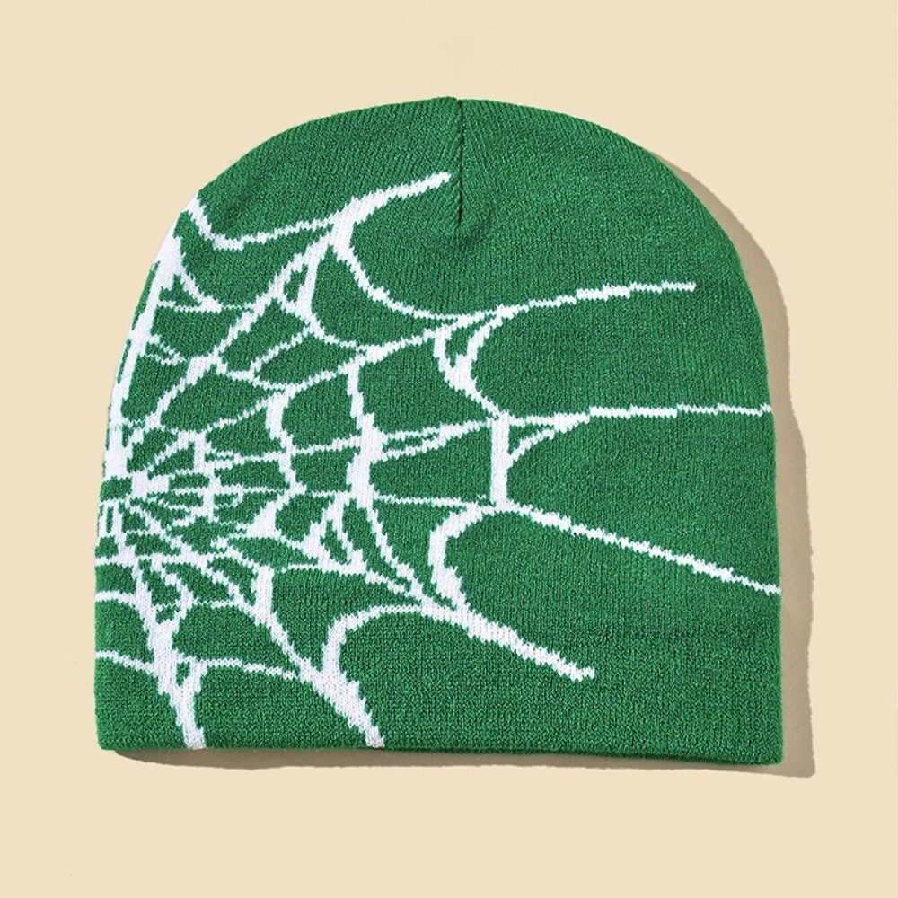 ヴィンテージ風ソフトスパイダーウェブ柄ビーニーキャップ 暖か - Beanie Cuffed Knit のレビューと価格
