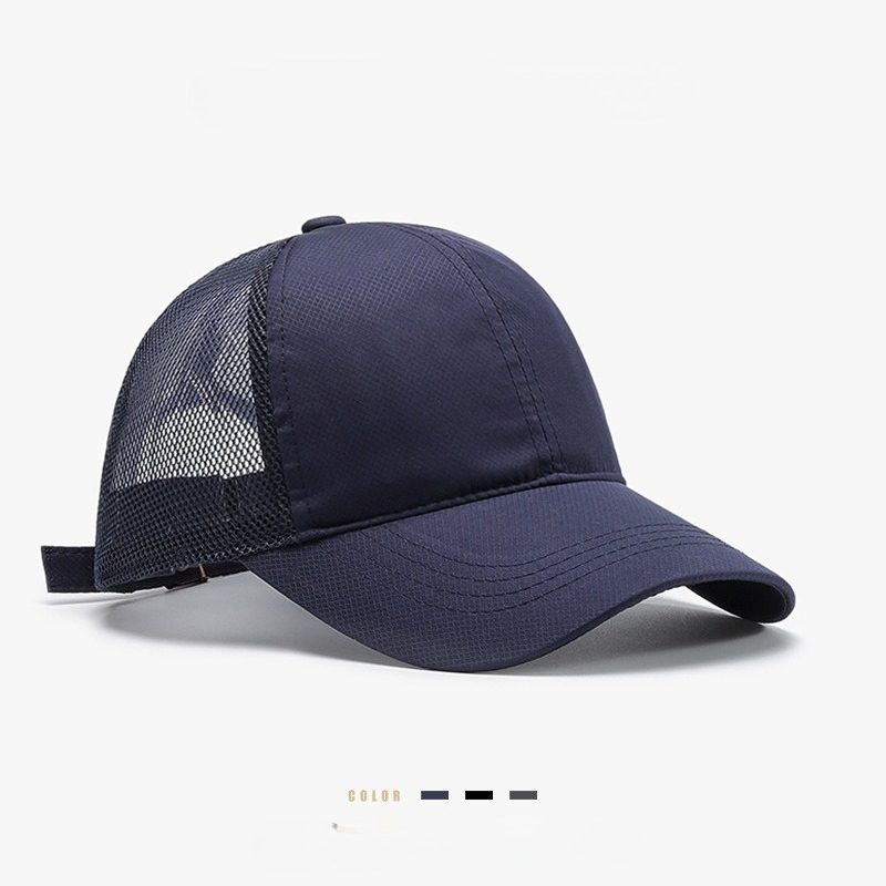 夏用ユニセックスキャップ カジュアル無地メッシュ野球帽 調節 - Trucker Cap Mesh のレビューと価格