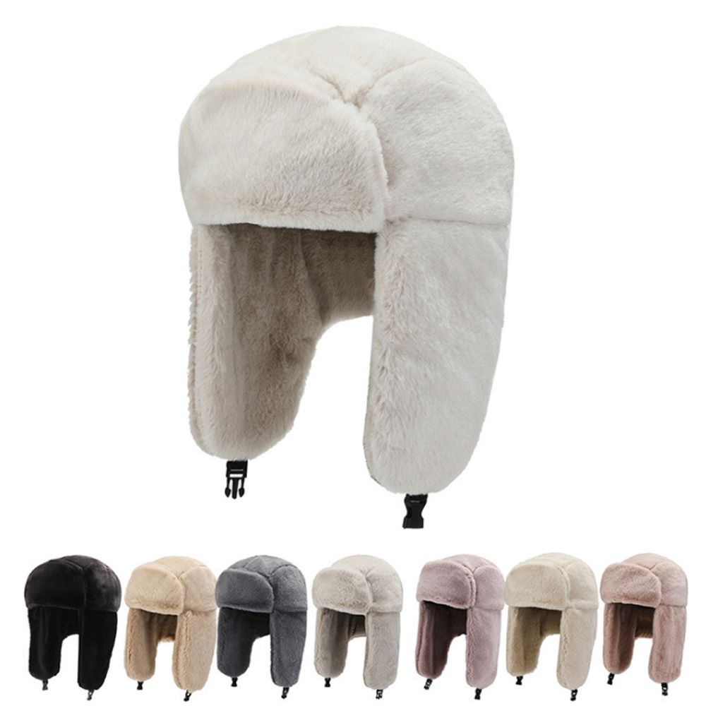 防風イヤーフラップボンバーハット、スノーキャップ、ロシアのウ - Trapper Hat Ear Flap のレビューと価格