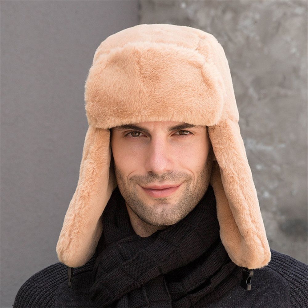 防風イヤーフラップボンバーハット、スノーキャップ、ロシアのウ - Trapper Hat Ear Flap のレビューと価格
