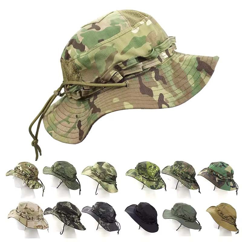 迷彩戦術ブーニーハット キャンプ 登山 バケットスナイパーハ - Boonie Hat Tactical のレビューと価格