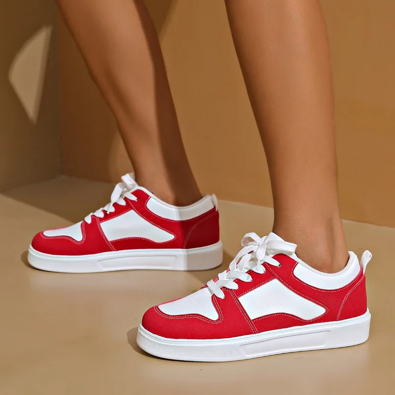 女性用レザースケートシューズ,快適なスケートシューズ,白,赤 - Vans Shoes Old Skool のレビューと価格